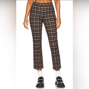 Revolve Sanctuary Carnaby Kick Crop Pants Cottage Check Academia Medium